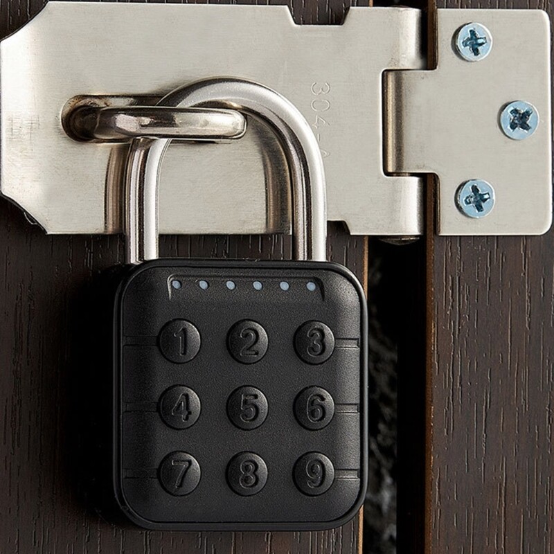 6 Digit Waterproof Code Padlock Combination Lock Keyless AntiTheft Padlock