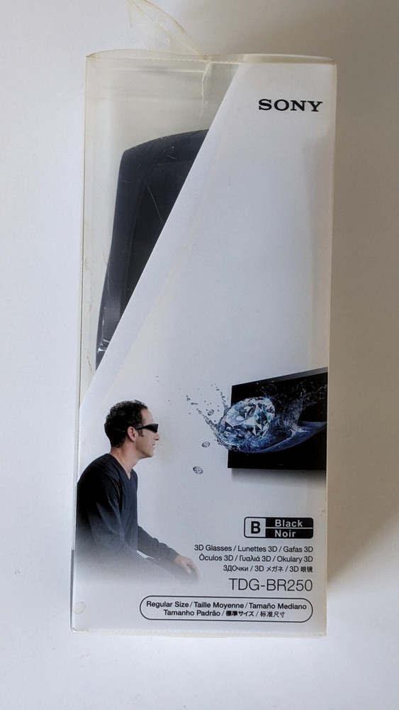Original Sony 3D Glasses TDG-BR250 Regular Size - New - Authentic