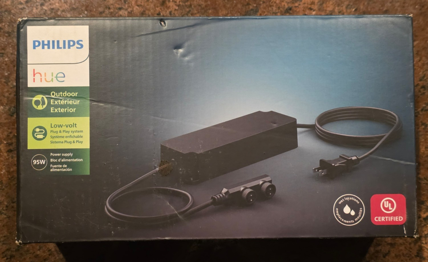 Philips Hue 1748830VN 90-Watt Weatherproof Outdoor Low Voltage Power Supply