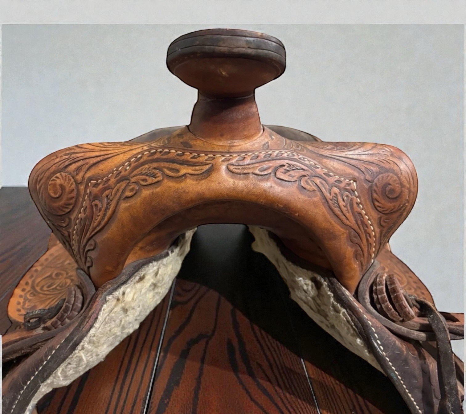 Antique Rider Buford Barrel Saddle 14” Western Rodeo Oil Kansas KS