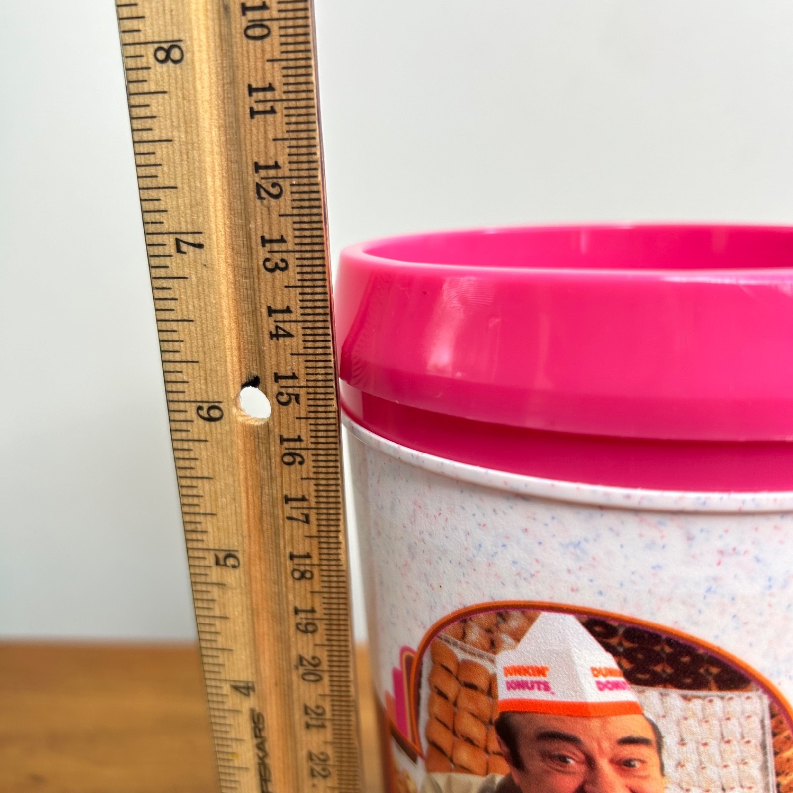 Dunkin' Donuts Vintage Thermo Travel Coffee Tumbler Mug Time to Make Donuts Fred