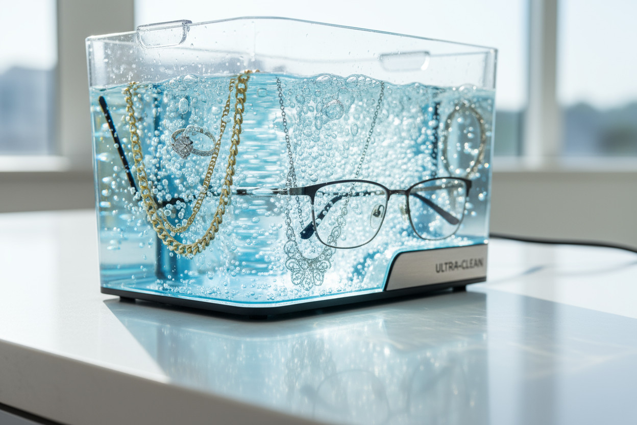 Jewelry Cleaner Solution Ultrasonic Cleaner Silver Gold Diamond Gemstones JSP