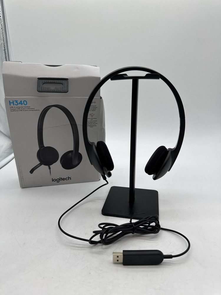 Logitech USB Stereo Headset H340 Black for Windows and Mac