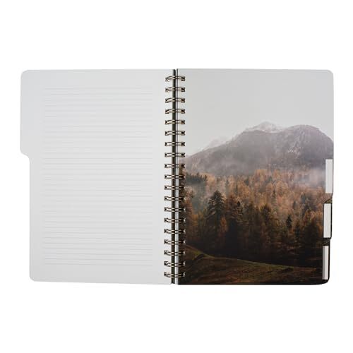 Studio Large Tab Notebook,Flexible Paperback Cover, 5 Naturalist Notes
