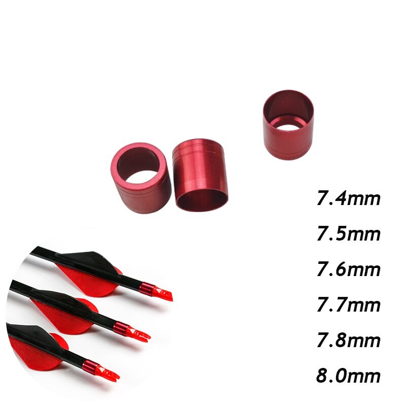 100pcs Archery Explosion-proof Arrow Ring Sets for 7.6mm Out-Diameter Shaft
