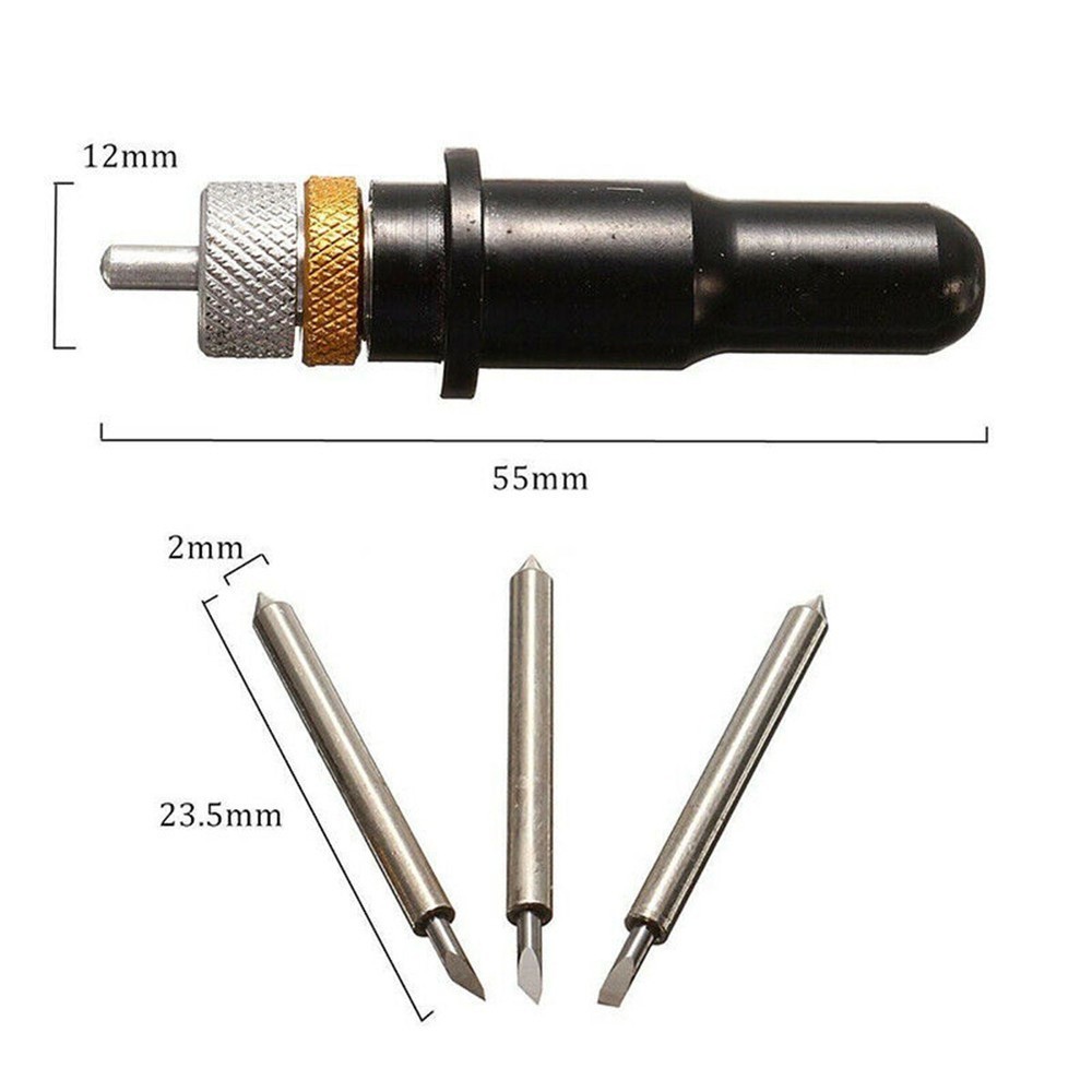 Complete Blade Set with Holder for Roland Vinyl Cutter Plotter 15 Pack