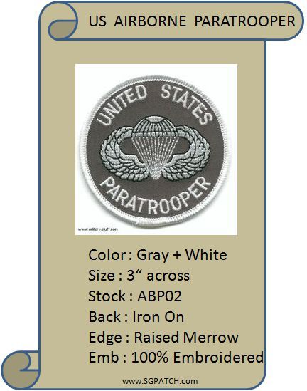 AIRBORNE ROUND PATCH - ABP02