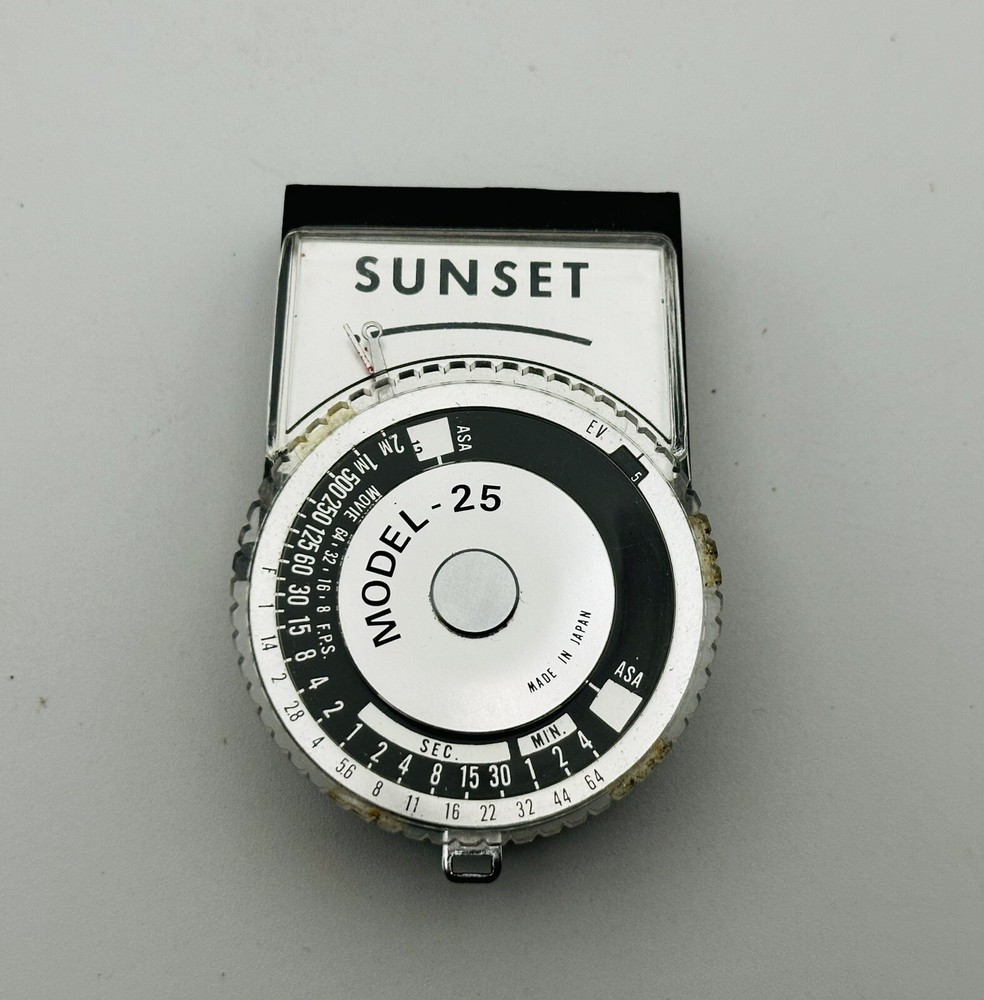 Sunset Zero Light Meter Model 25 Made In Japan With Case