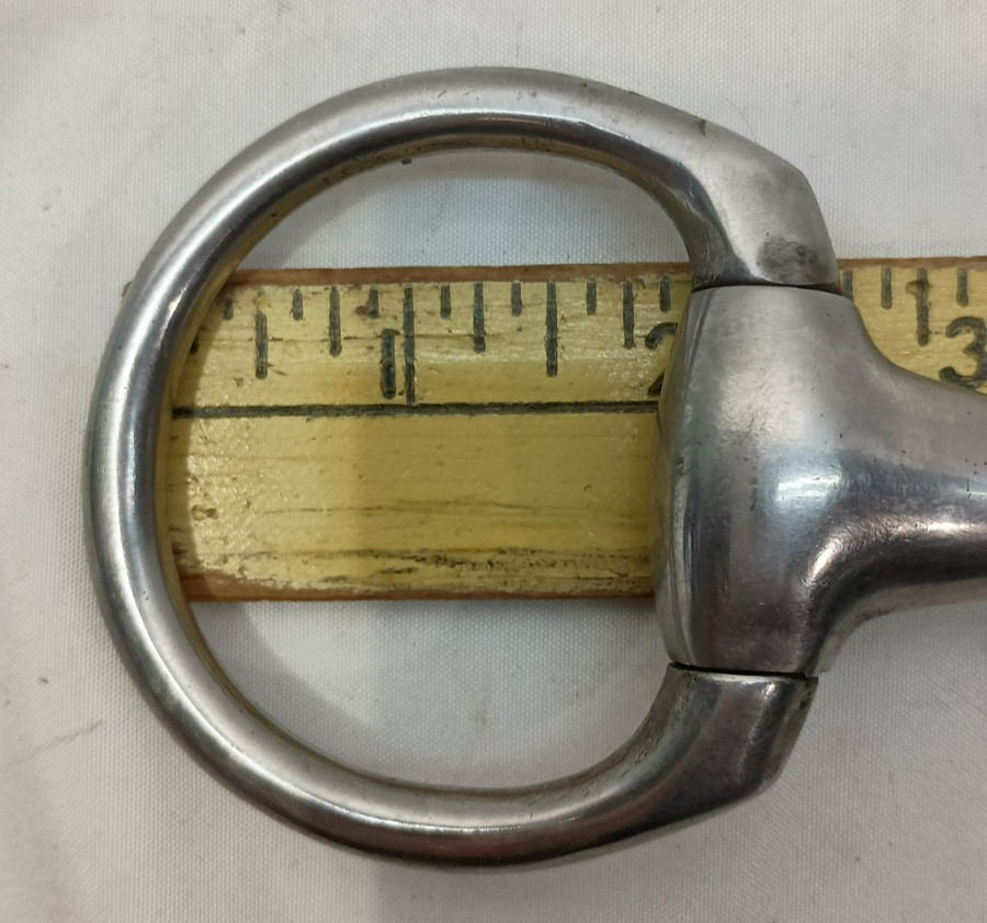 4 1/2" Stainless Steel Eggbutt Snaffle Bit