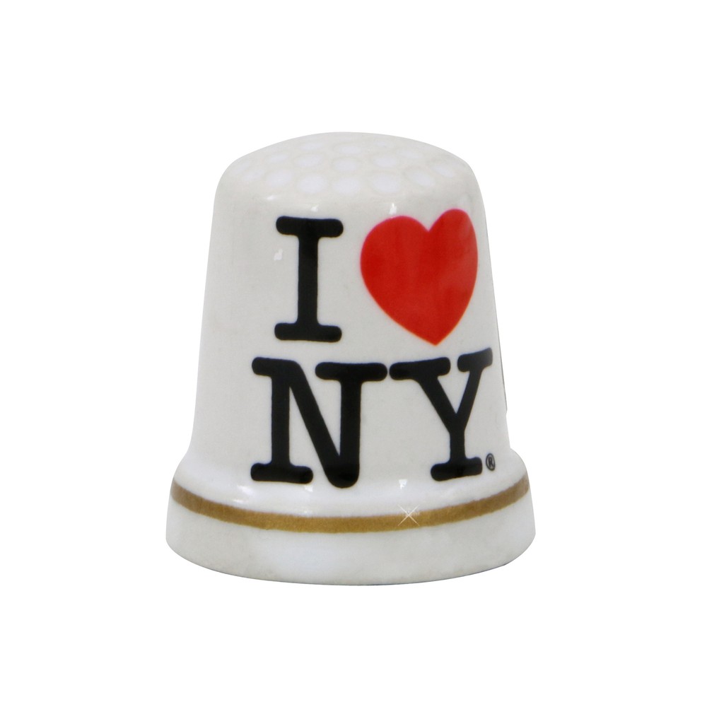 I Love NY Thimble [White]