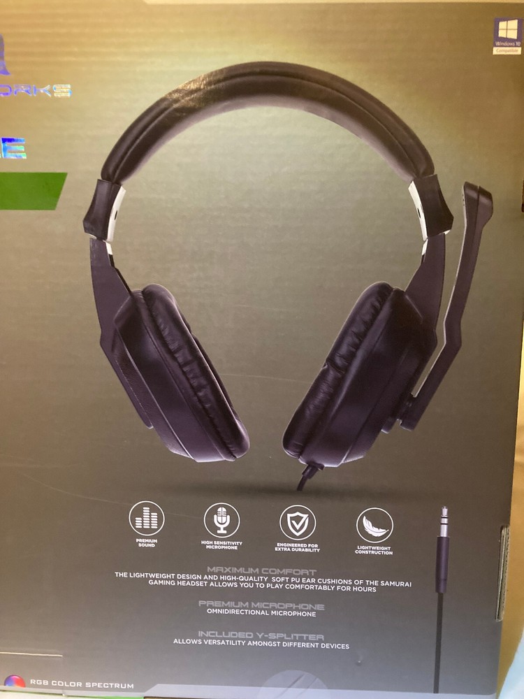 Samurai Essential Gaming Bundle Mouse Keyboard Headset Back-Lit Illuminated NEW