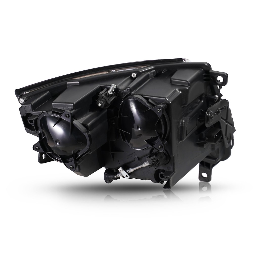 For 2008-2014 Cadillac CTS Halogen Upgrade Headlights Black Conversion Pair