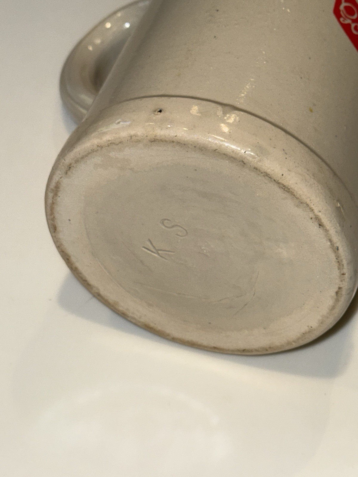 Vintage Gockelesmaier Stein Large Mug Germany Beer Red Rooster 1L KS Kruger EUC