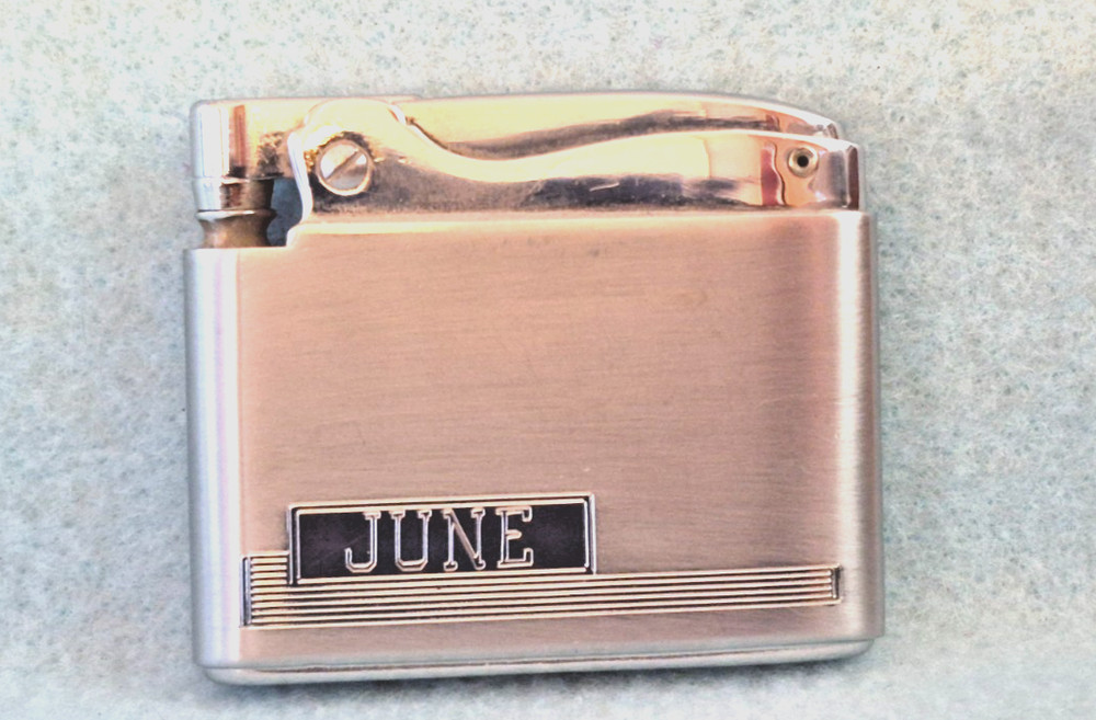 Vintage Ronson Adonis Cigarette Lighter Used Engraved