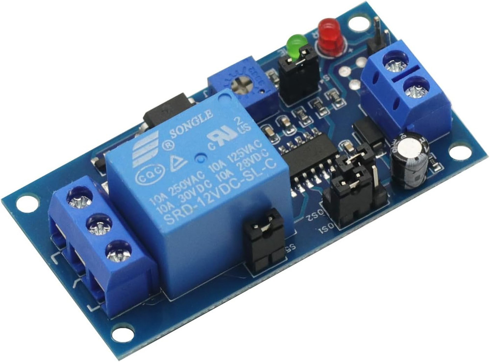 2PCS Delay DC 12V Relay Delay Turn On/Delay Turn off Switch Module with Timer Bo