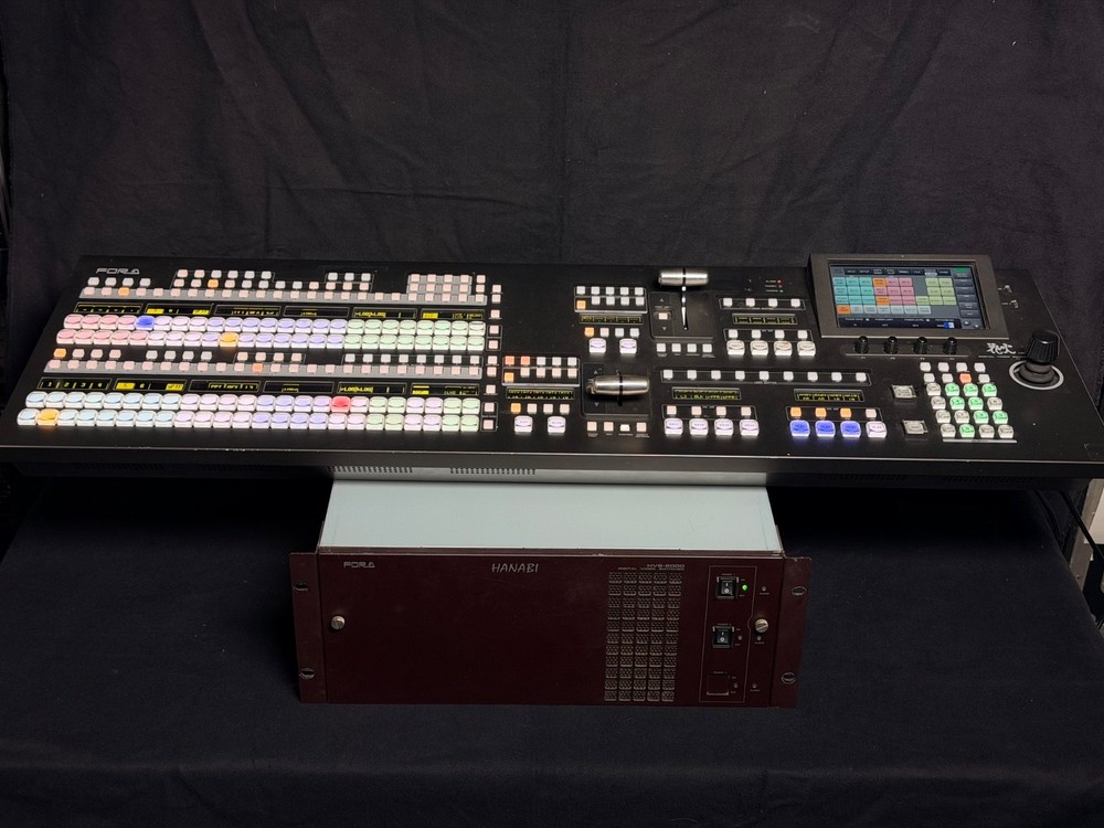 For.A HVS-2000 3G/HD 2 M/E Video Switcher w/ HVS-2240OU Switcher Panel