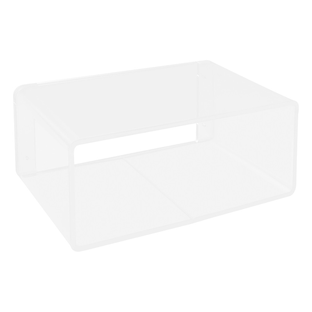 Wall-Mounted Bedside Table Acrylic Floating Nightstand No Assembly Required