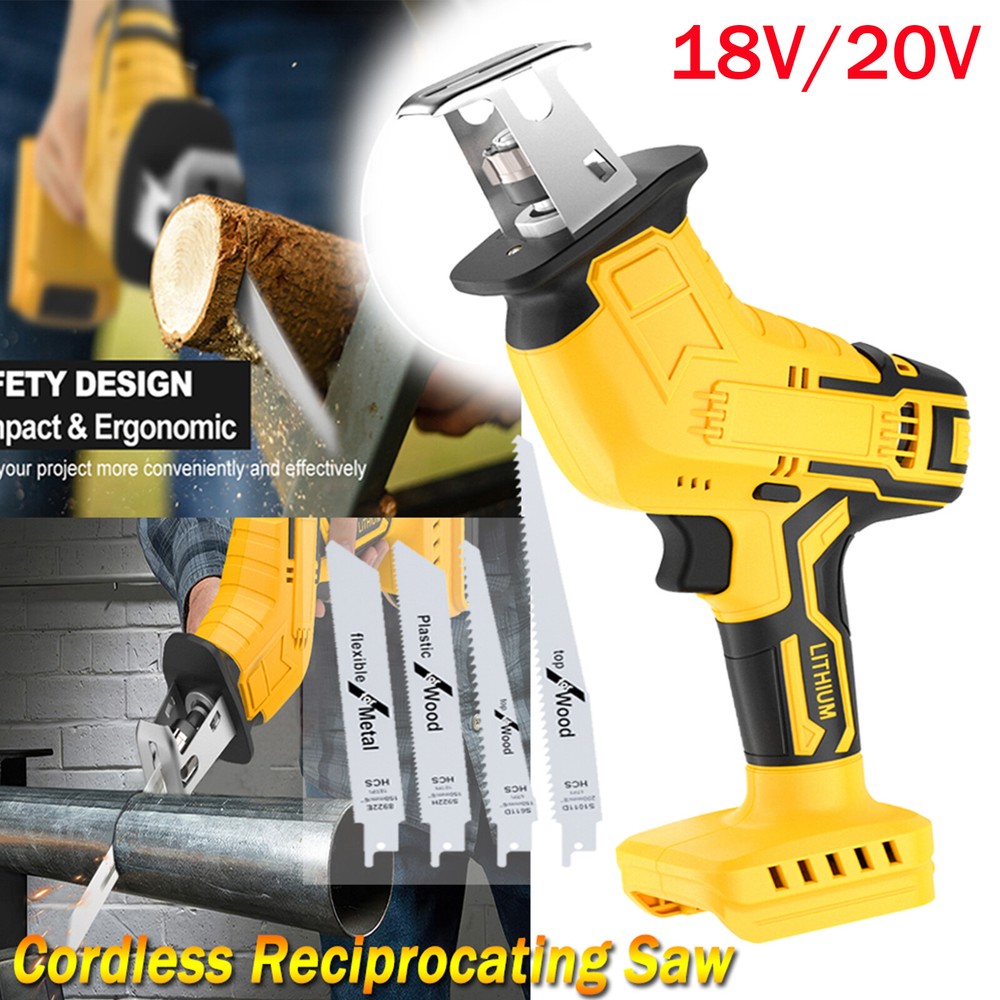 Brushless Cordless Reciprocating Saw For Dewalt 20V Max Variable Speed Tool Only
