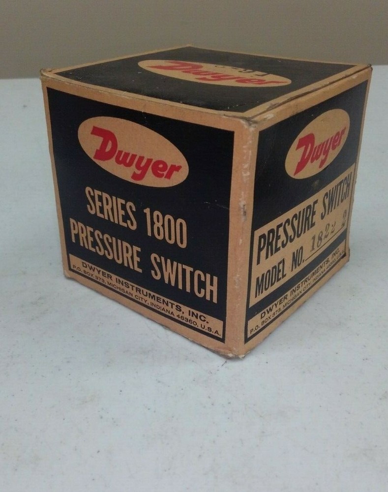 Dwyer Pressure Switch Cat. #1822-2