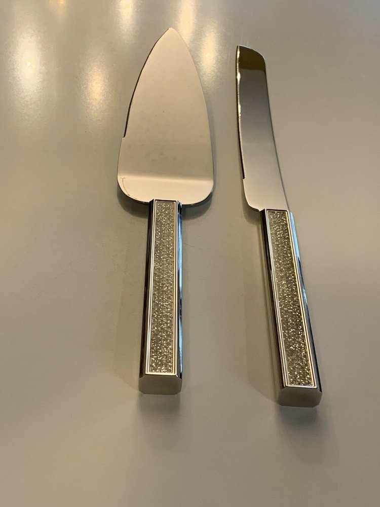 Gorham 2 Pc "Razzle Dazzle" Dessert Set Cake Knife & Server Wedding Stainless