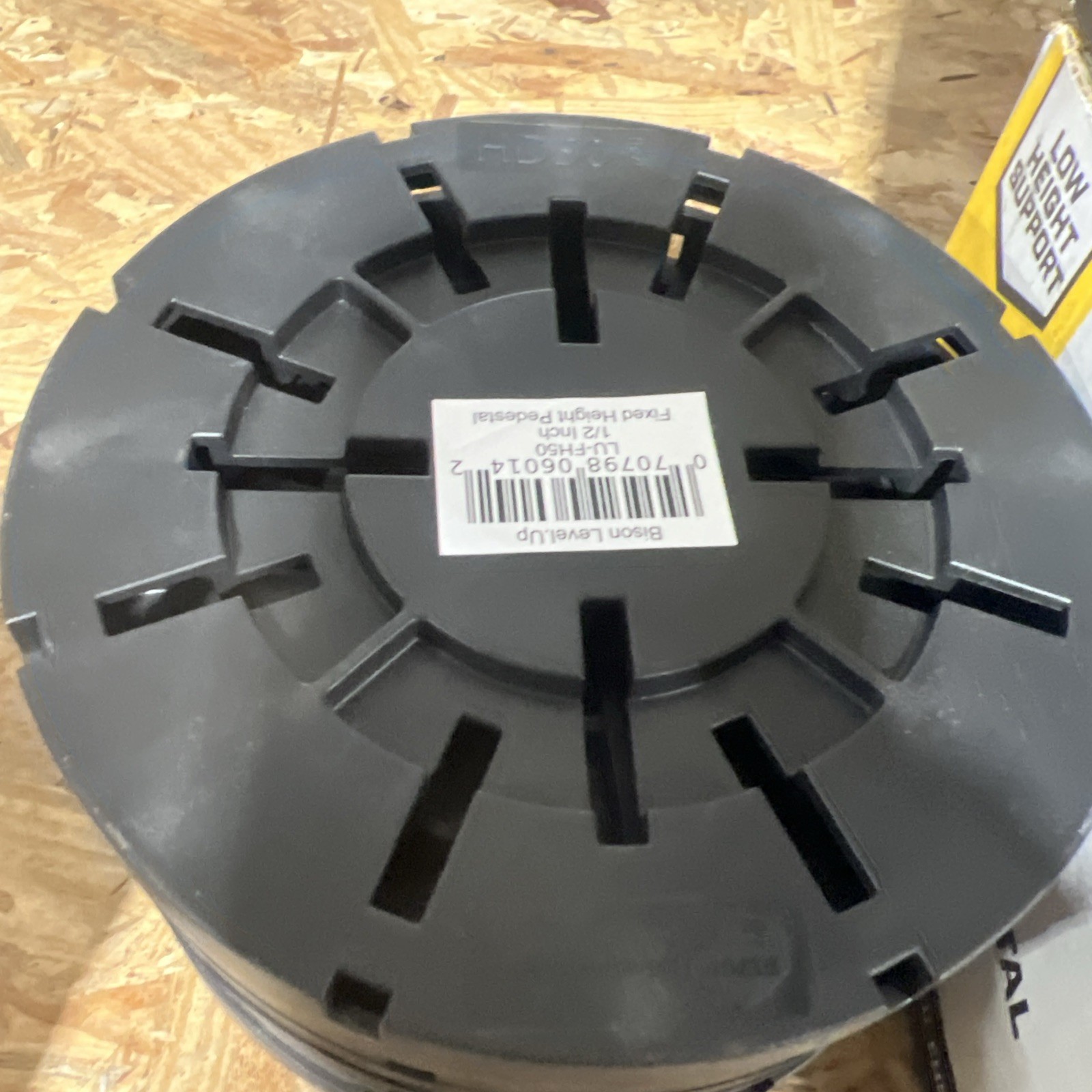 Bison Low Height Support 1/2” Fixed Height Pedestal Level Up LU-FH50 8 Pack