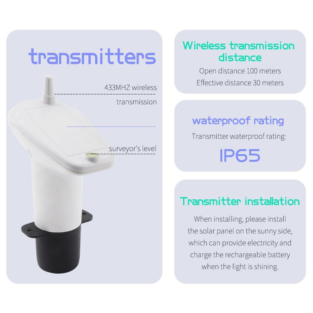Water Tank Level Sensor Ultrasonic Water Level Indicator