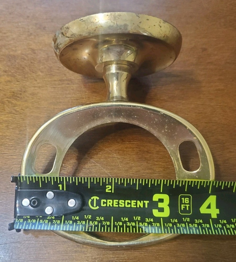 Vintage Brass Toothbrush Holder Wall Mount (Missing Bracket)