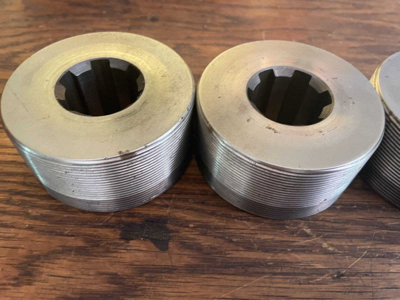 Set 3 Sterling Round Thread Rolling Dies 12733-1 D-2 A-5 7/8-14 UNR 3B13-4 Indus