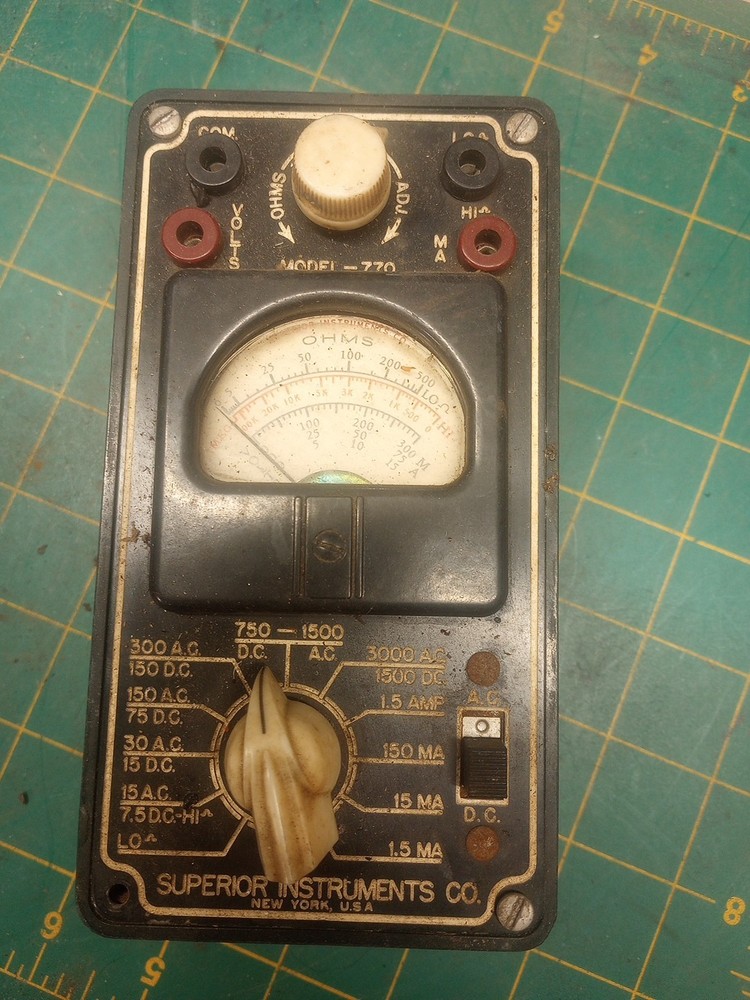 Old Model 770 Meter Superior Instruments