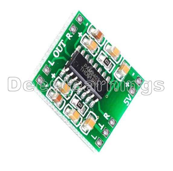 2PCS PAM8403 Audio Module 2 Channel Digital USB Power Class D Amplifier Board 3W