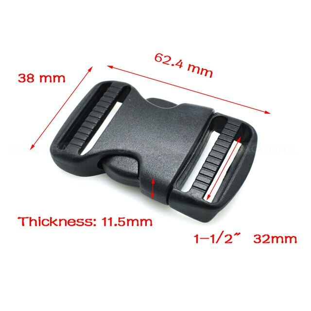 10PCS Plastic Side Release Buckles Backpack Straps Webbing Buckles for DIY Craft