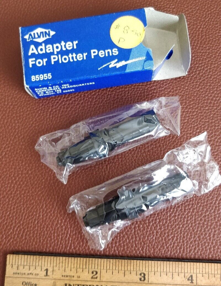 NOS (2 pieces) Alvin Adaptor for Plotter Pens ~  BBC Goerz Calcomp Commodore IBM