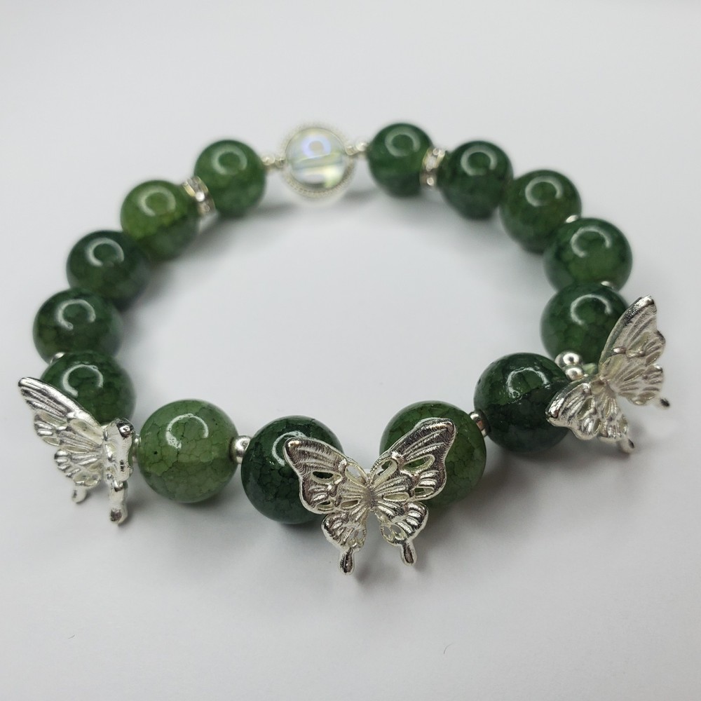 Hand crafted artisan unique gemstone bracelet