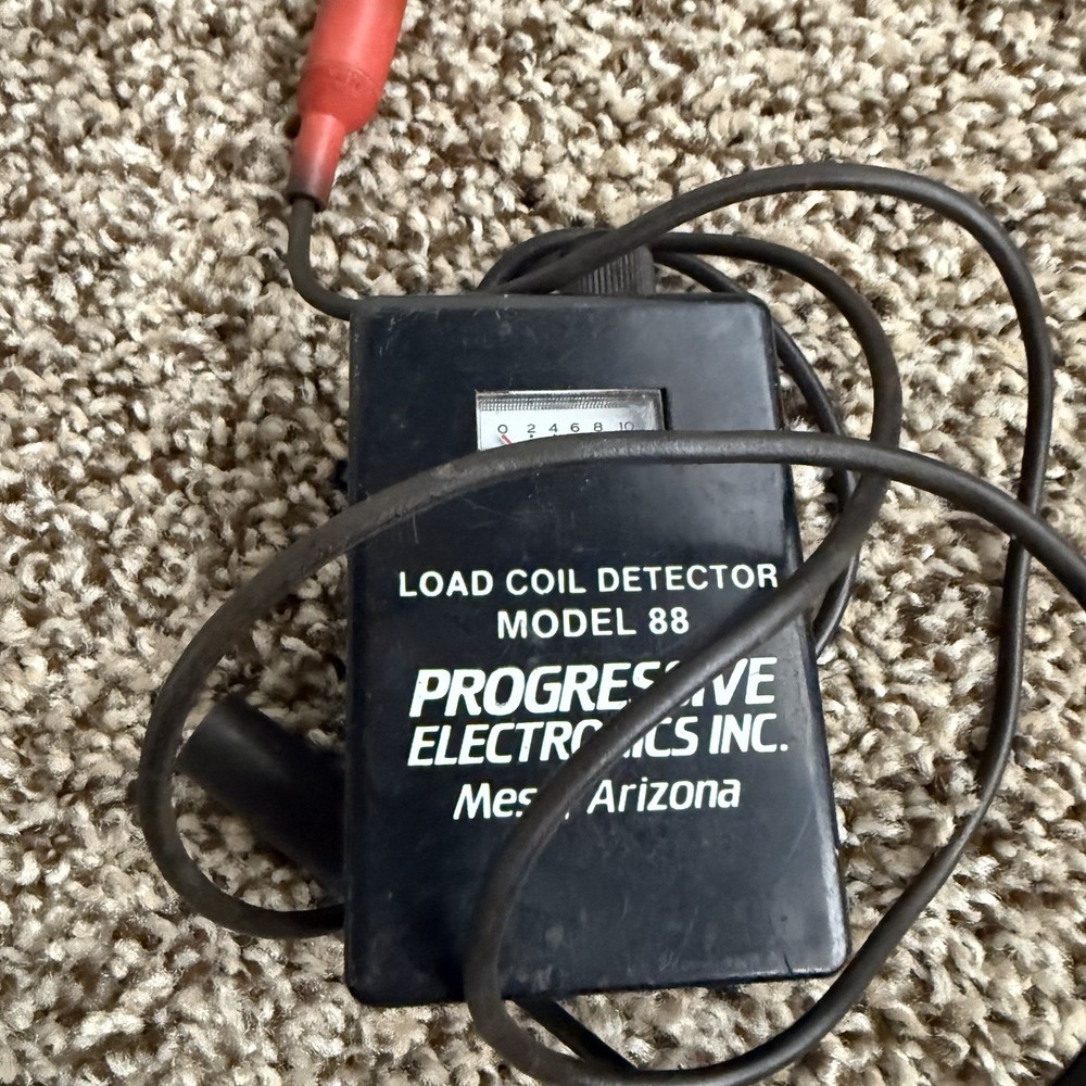Vintage Progressive Electronics Model 88 Load Coil Detector Telecom Tester