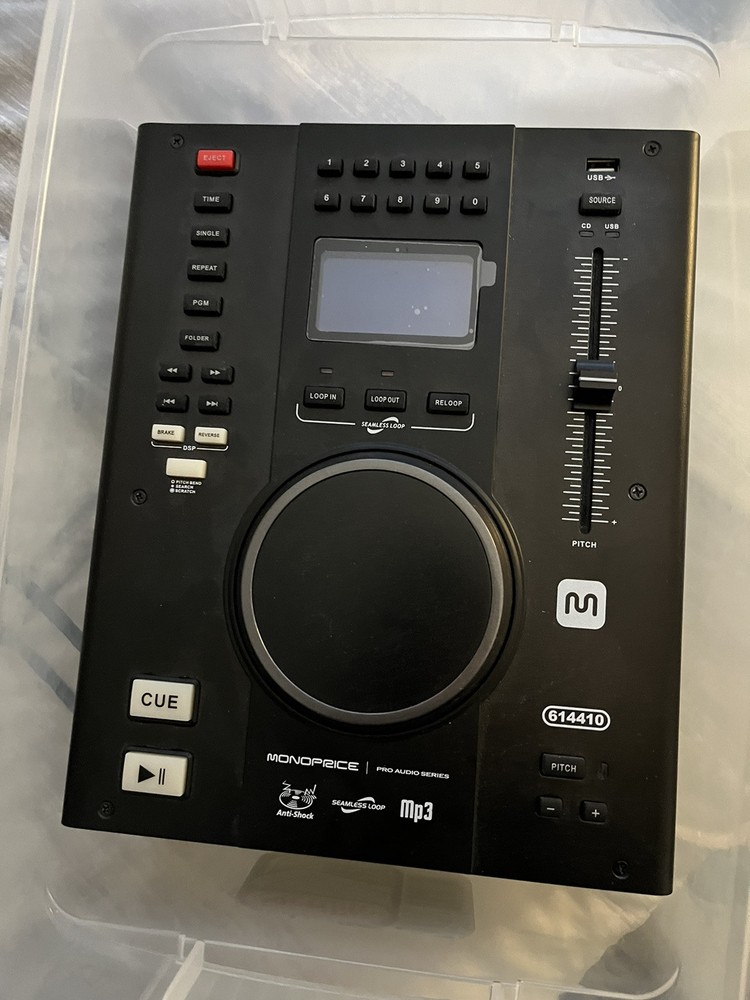 Monoprice Tabletop DJ CD Player
