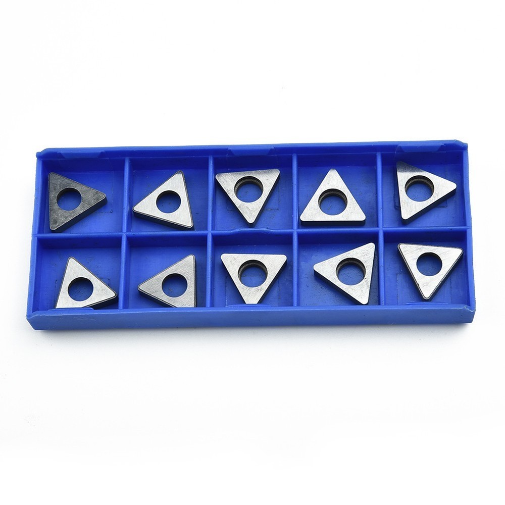 Shims Triangle For TNMG1604 Insert Turning Tool Holder Carbide 10Pcs Set Kit