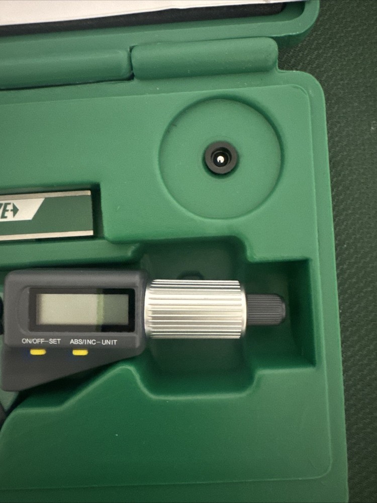 Insize 2 pc Measuring Tool Set Digital Caliper & Digital Outside Micrometer 5022