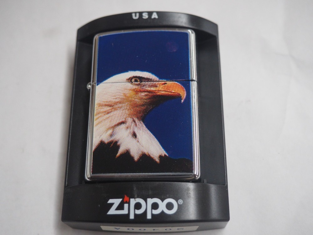 Retired Regal  Bald Eagle  Posing Zippo Lighter