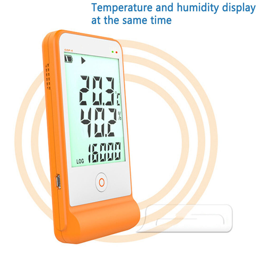 LED Digital Temperature Logger Temperature Hygrometer Data PDF Report Display