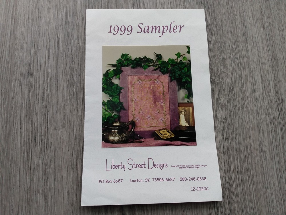 Vintage Sampler Needlepoint Embroidery Pattern 1999 Alphabet Flowers Chart