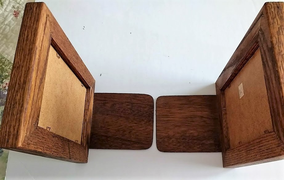 Cross stitch frames bookends