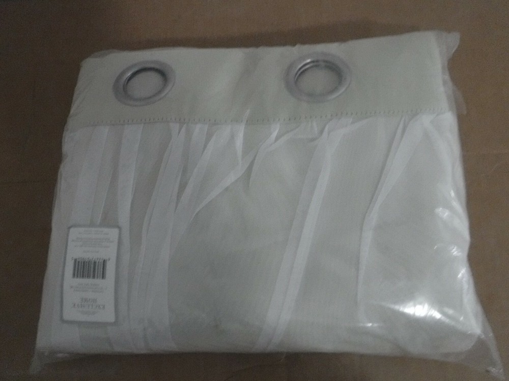 Exclusive Home Curtains 2 Pack Catarina I SAND/SABLE 100% POLYESTER.