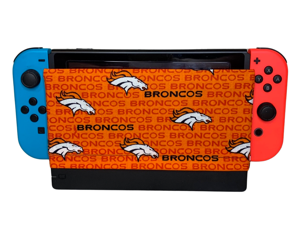 Denver Broncos NFL Nintendo Switch Dock Sleeve Sock Screen Protector FREE SHIP!