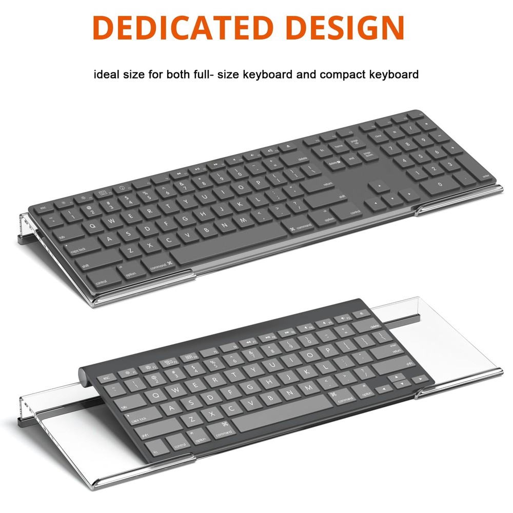 Richboom Computer Keyboard Stand Tilt PC Keyboard Stand Riser for Easy Ergono...