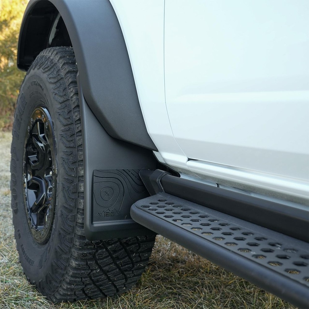 IAG Trail Shield Adjustable Mud Flaps for Ford Bronco 2021+ (Front & Rear Set)