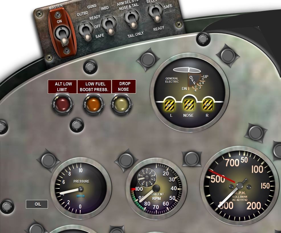 F9F PANTHER & COUGAR COCKPIT instrument panel CDkit