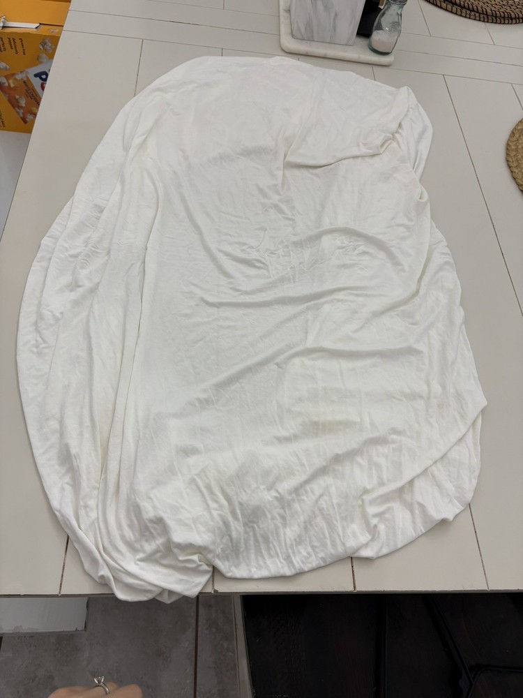 Kyte Baby Fitted Sheet White Bamboo