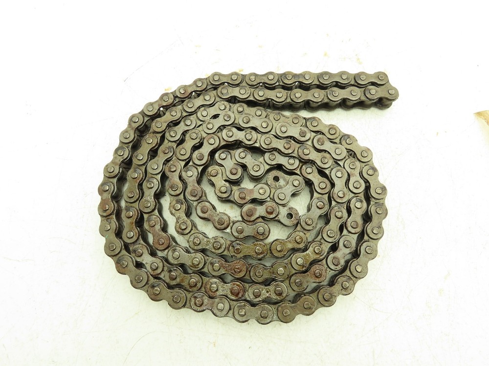 #60-1 360 Roller Chain Standard Duty Riveted Some Surface Rust 2 Connectors