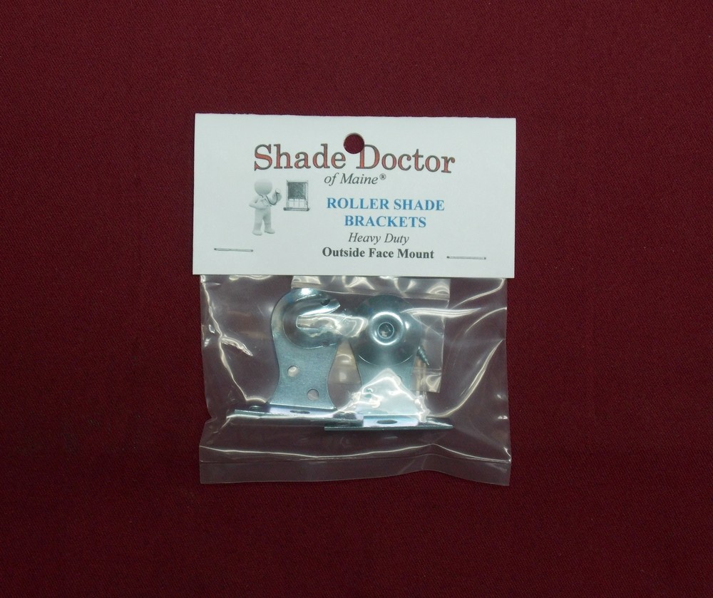 Heavy Duty OUTSIDE FACE MOUNT Brackets for Roller Window Shades (1-Pair)