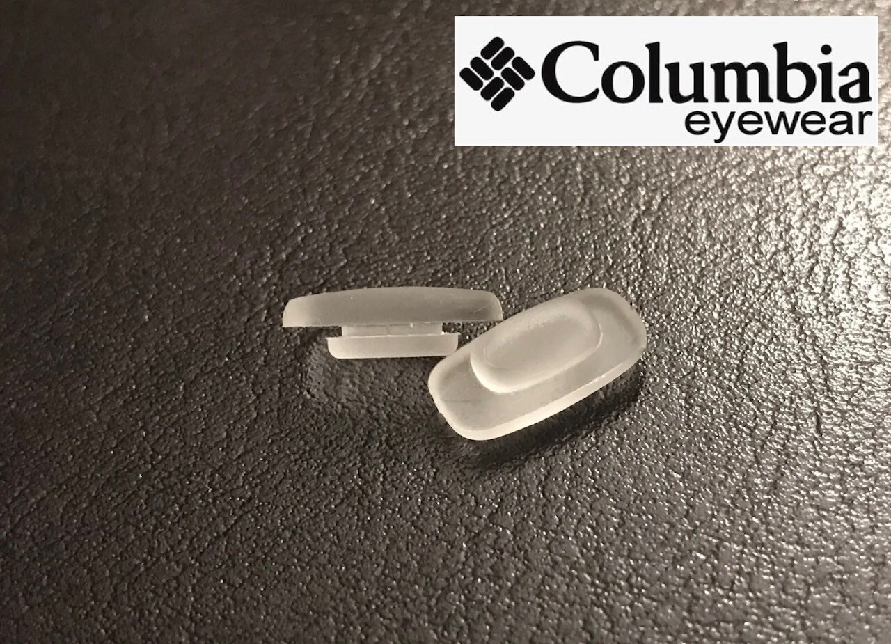 Replacement Silicone Nose Pads For Columbia Sunglasses Eyeglass Push-in Type NEW
